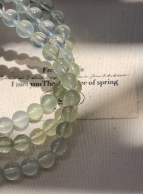 皮皮pipi｜天然冰种渐变葡萄石手串一物一图小清新显白葡萄石手链