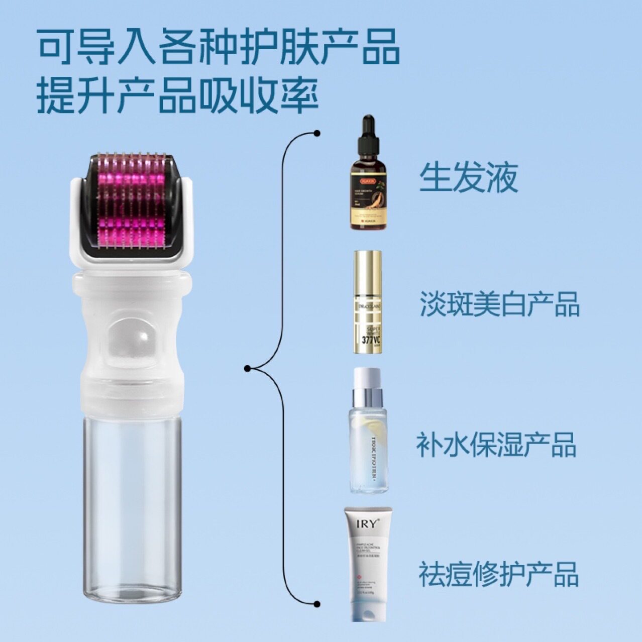 自动出液滚针滚轮微针械字号