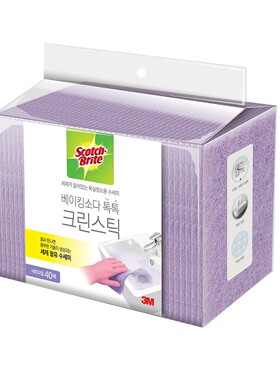 韩国Costco代购 ScotchBrite思高小苏打超净浴室一次性清洁抹布