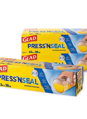 韩国代购直邮Glad Press'n Seal Wrap佳能密实贴厨房用食品保鲜膜