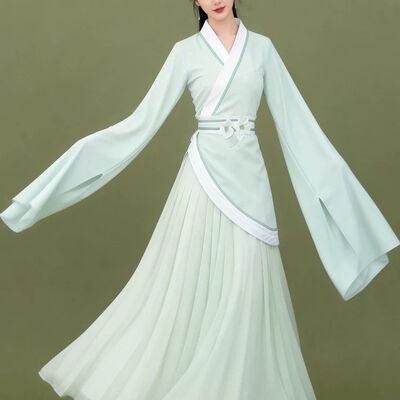 邯郸学步同款舞蹈服赵都礼宴演出服古装魏晋风汉服中国舞汉唐水袖