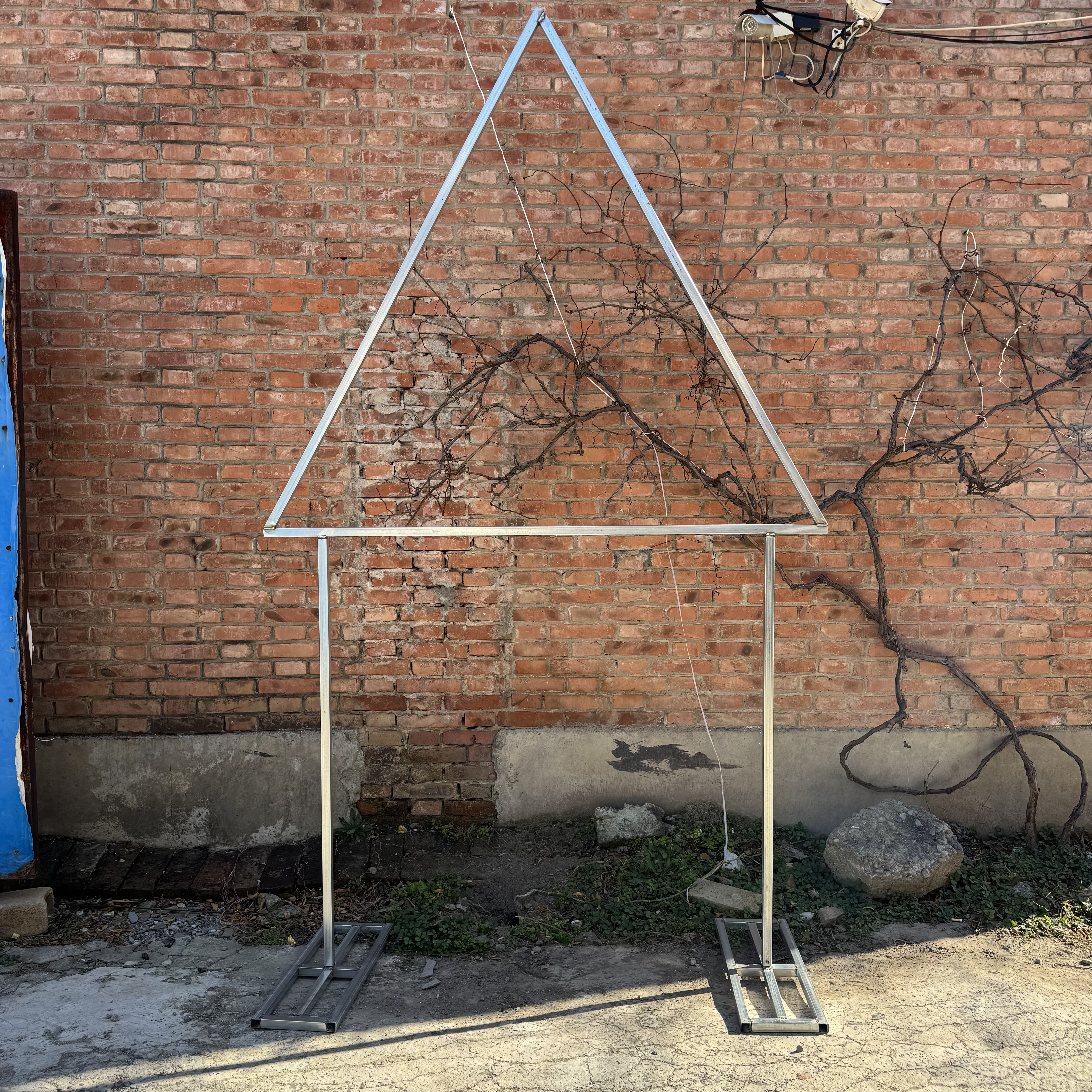 无人机编程挑战赛三角架圆形立柱障碍器材足球标志杆比赛训练道具