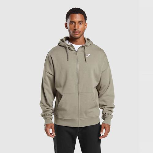 gymshark zip卫衣针织开衫帽衫连帽运动卫衣