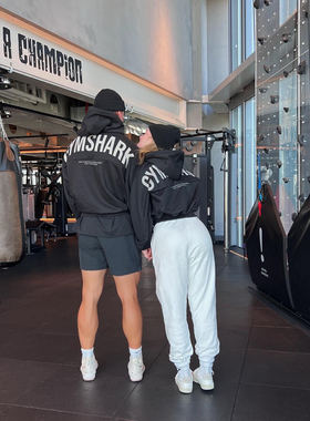 独家限定 GYMSHARK FOUNDER 宽松落肩全棉水洗运动连帽卫衣男女