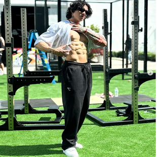 秋季新品 GYMSHARK CREST JOGGERS 百搭健身宽松运动裤直筒卫裤