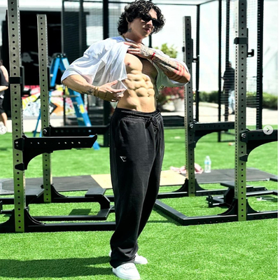 秋季新品 GYMSHARK CREST JOGGERS 百搭健身宽松运动裤直筒卫裤