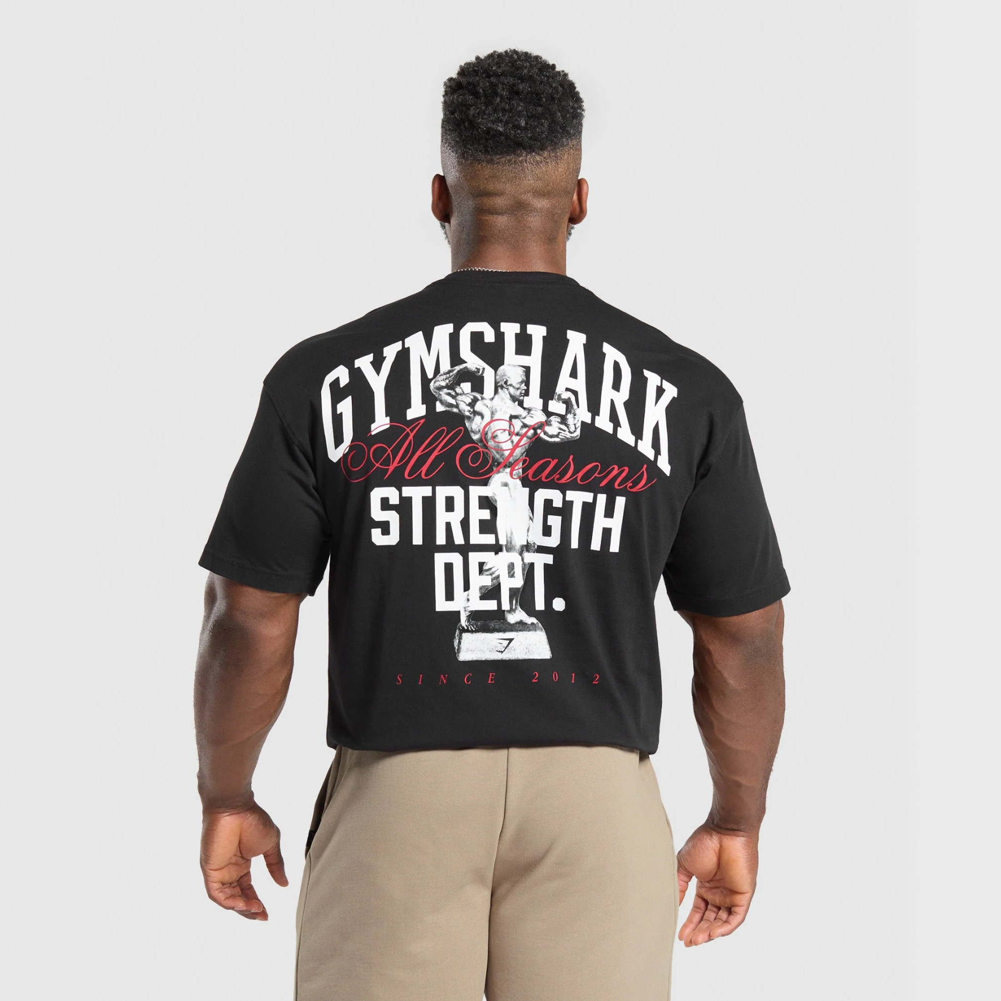 超帅阿诺德经典 GYMSHARK TROPHY  奖杯运动宽松纯棉短袖t恤超大,运动服/休闲服装,运动T恤,淘宝优惠券,粉丝福利购,淘宝优惠卷