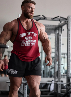 2025新 Gymshark Property Of Stringer运动宽松健身健美跨栏背心