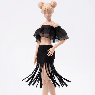 romankey x cowl女素体1/12兵人衣服配件6寸布衣连衣裙鞋子高跟鞋