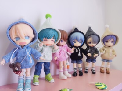 美结猪娃衣配件粘土人