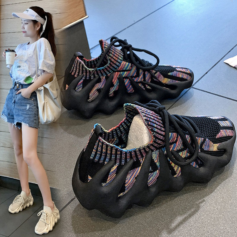 八爪鱼女鞋飞织椰子夏季透气薄款
