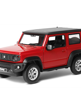 彩珀成真1:26合金绿红色铃木吉姆尼吉普车模型开门回力儿童玩具男