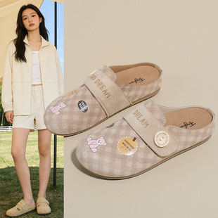 2026勃肯鞋子女春季新款韩版ins女学生休闲潮流百搭半拖女鞋Y31