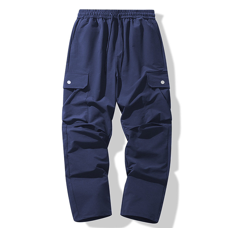 美式潮牌弯刀裤户外工装裤男复古宽松运动裤吸汗长裤弹力休闲百搭