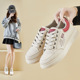 小白鞋 新款 韩版 2025春季 ins女学生厚底增高运动板鞋 休闲街拍KT259