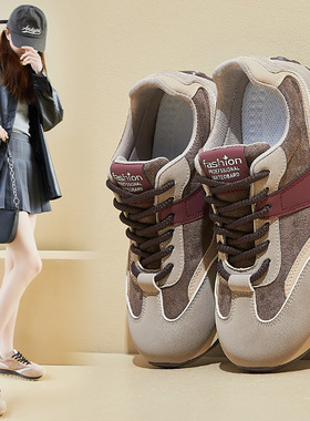 ins韩版新款阿甘鞋女2025春季学生运动厚底增高休闲街拍JCF220