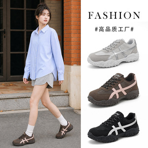 HL-9017休闲鞋女秋季2026新款软底不累脚运动鞋防滑轻便德训女鞋