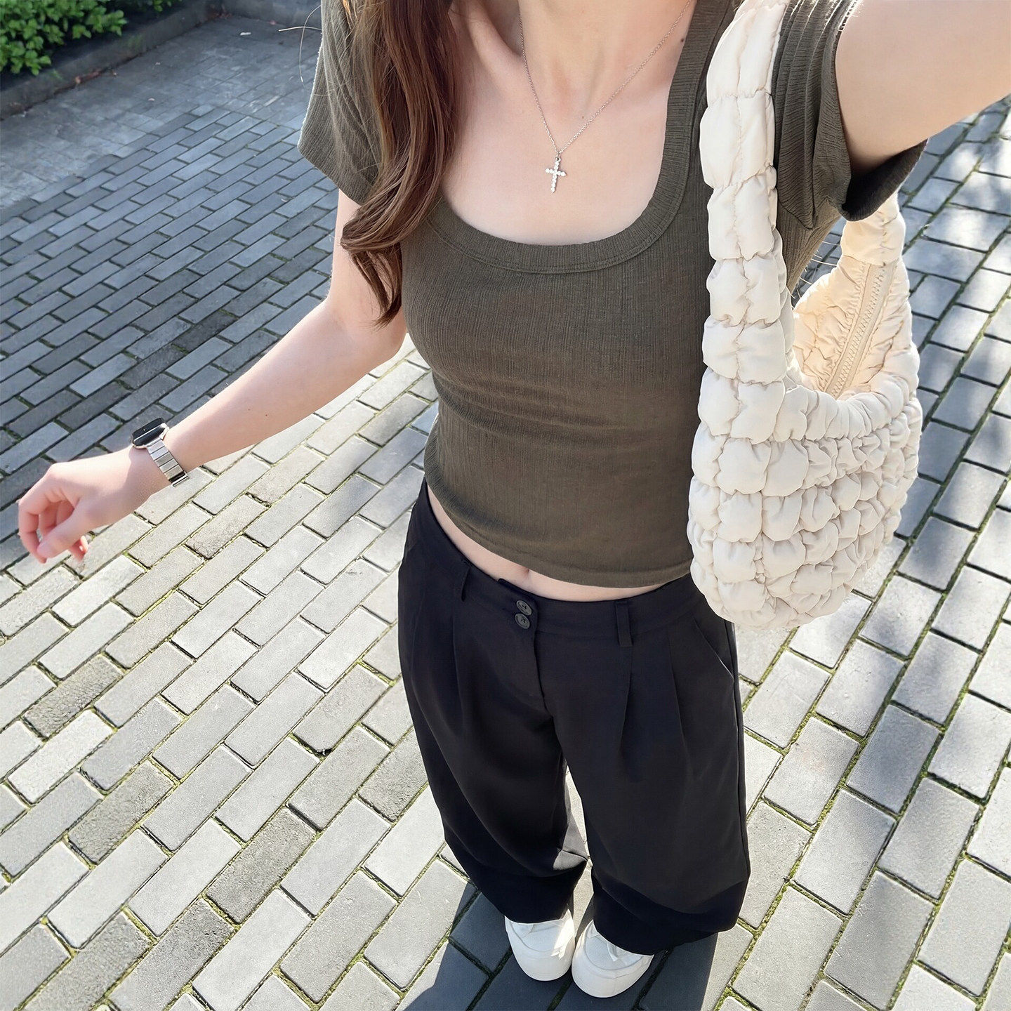 黑色西装阔腿裤女2026新款春秋小个子高级感垂感窄版直筒阔腿西裤