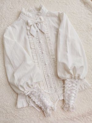 伊丽娅羊腿lolita提花风格衬衫