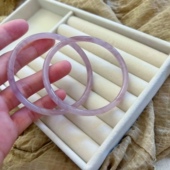 干枯玫瑰超仙晕染水墨一步一叮当镯新款 古风素雅汉服手镯紫色手镯