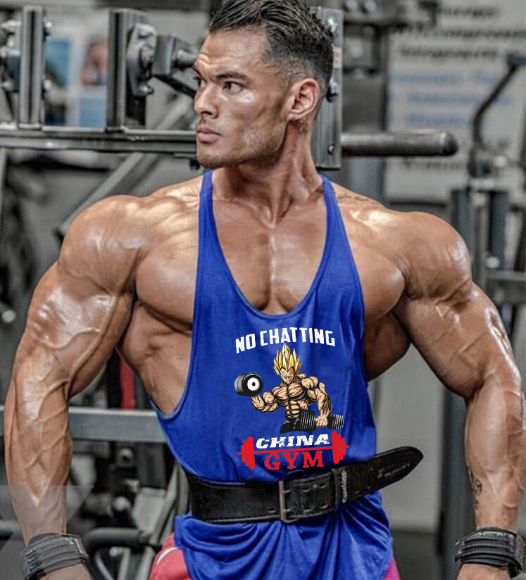 SLEEVELESS FITNESS HOODIE DEEP DIGGING COTTON WAISTCOAT TRAINING I-SHAPED SPORTS HURDLE SWEAT VEST LOOSE HOODED MEN AND WOMEN