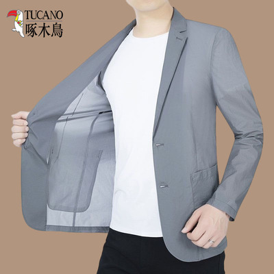 啄木鸟西装领防晒速干