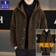 啄木鸟羊羔绒双面穿外套男皮毛一体休闲宽松男士 高档夹克羊毛外套