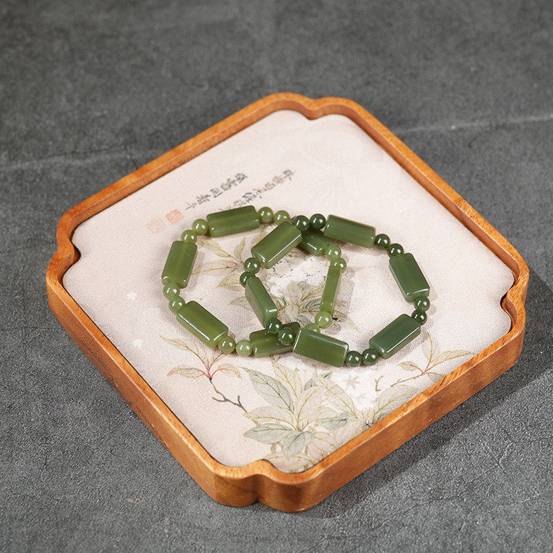 鑫浩矿业天然和田玉青玉手串正品
