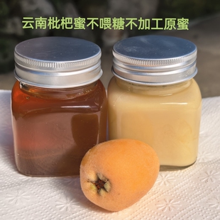 云南蒙自枇杷蜜结晶土蜂蜜独立包装小瓶装不喂糖原蜜颗粒细腻