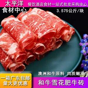 和牛雪花肥牛冷冻肥牛砖原块牛肉
