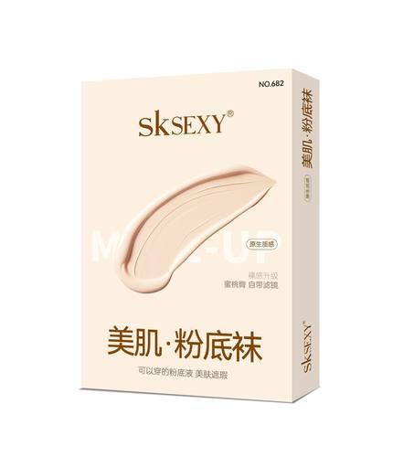 sk682水光袜光腿裸感神器春秋肉色打底裤女外穿秋季加绒透肤丝袜