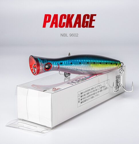 NOEBY海钓波趴波爬浮水路亚假饵12cm16cm水面金枪GT饵深海船钓饵