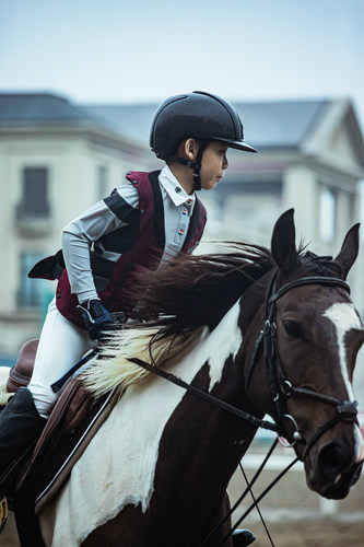 意大利进口面料儿童马术服套装