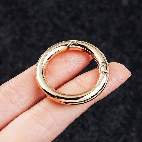 快开按压加厚不锈钢圈电镀DIY开口环包包扣包包配件五金挂钩扣
