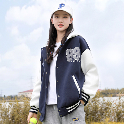 少女大童棒球棉服学院风加厚外套