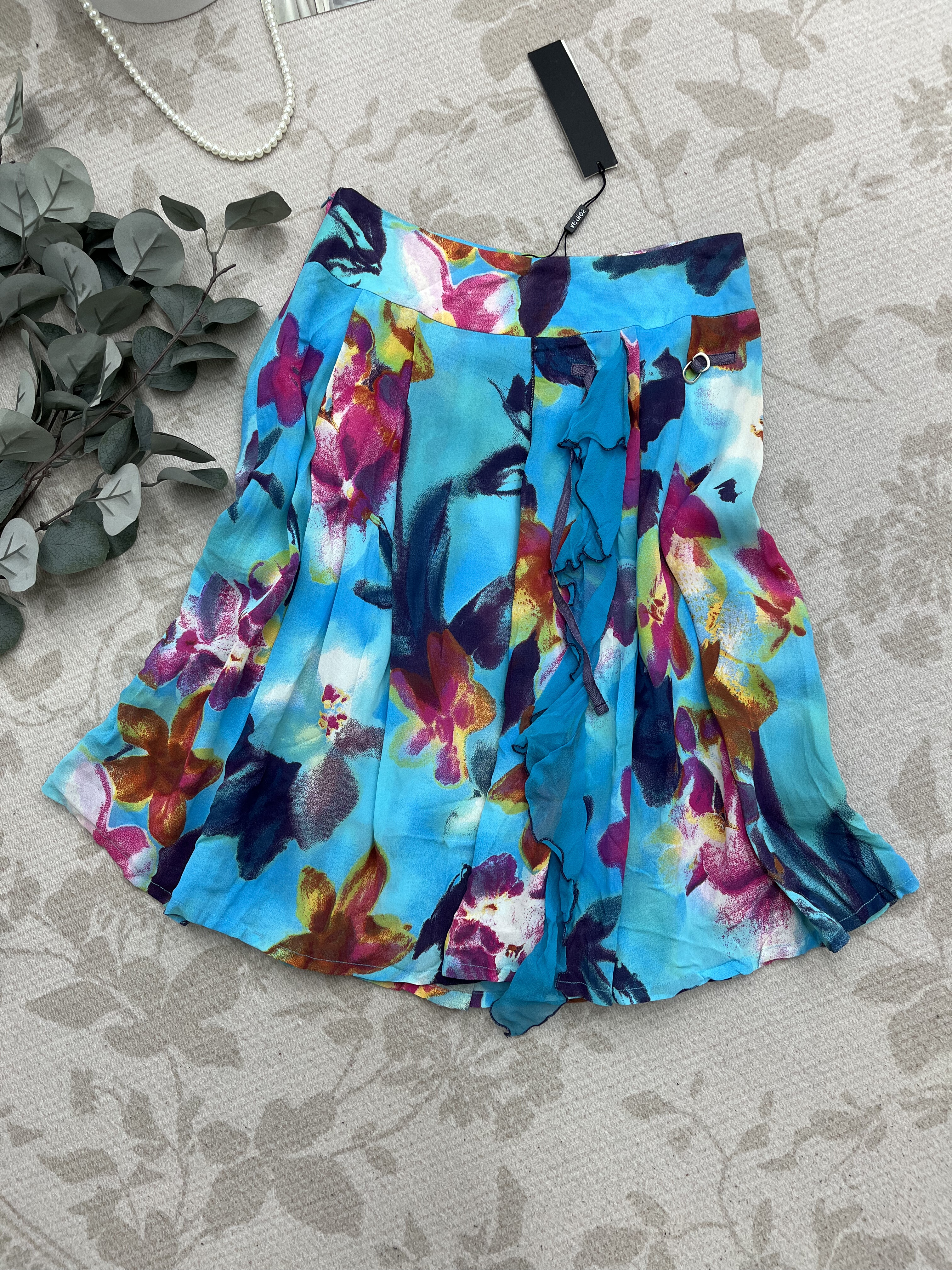 新款夏季百搭气质显瘦复古印花雪纺半身裙,女装/女士精品,上衣,淘宝优惠券,粉丝福利购,淘宝优惠卷