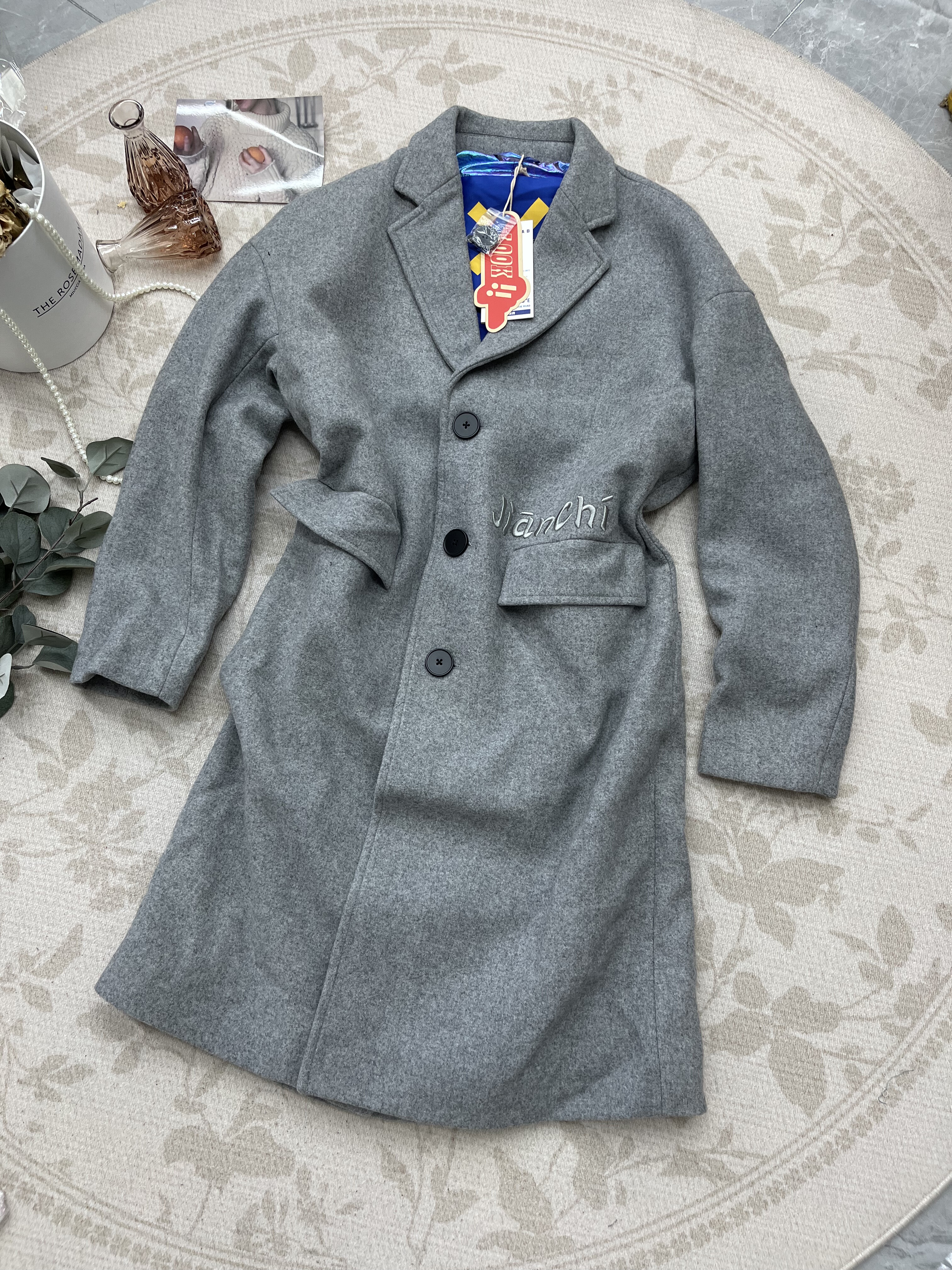 高品质新款秋冬新款气质中长款时尚风衣男