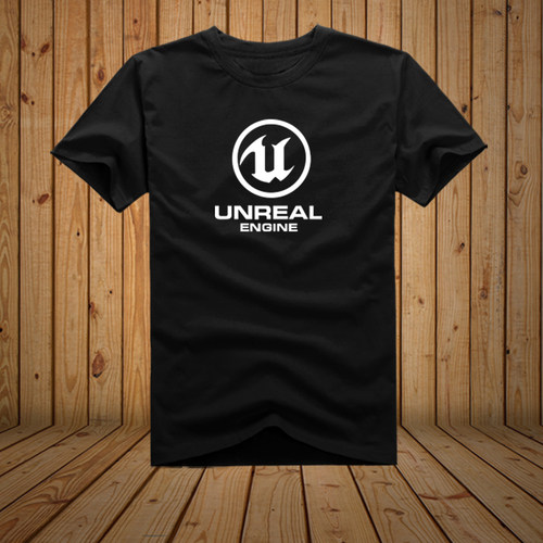 虚幻引擎5 虚幻引擎4UNREAL游戏短袖T恤全棉圆领男士健身宽松短袖