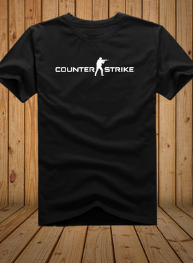 个性counter strike CS游戏短袖t恤潮流时尚百搭休闲全棉圆领夏季