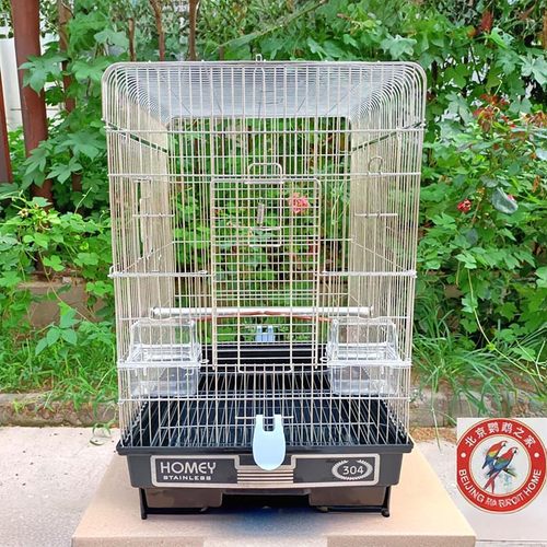 hokapet新品小鸟笼不锈钢鹦鹉笼