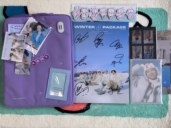 现货BTS防弹少年团亲笔签名 2021 winter package冬日套装