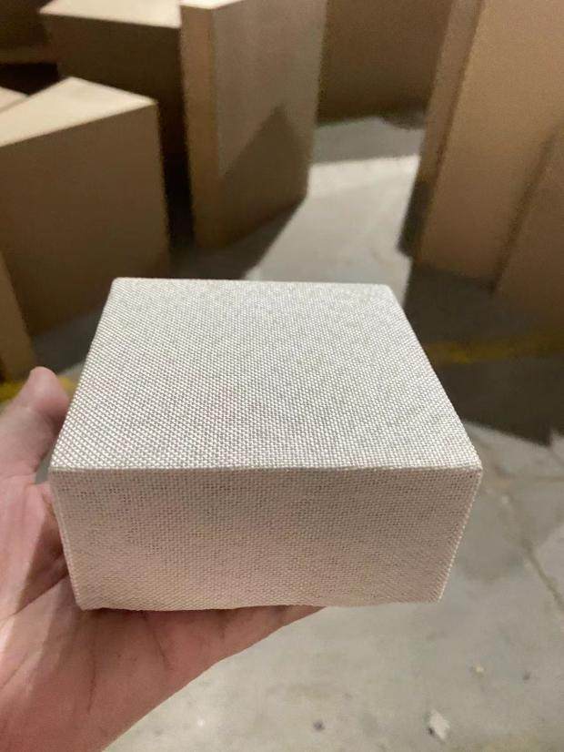 博物馆展柜高密度板包亚麻布展台展示柜托台展板座垫木制t台板