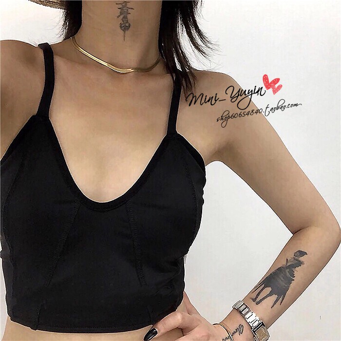 H.M 日韩ins原宿风项链女潮网红锁骨链个性蹦迪扁蛇骨链短款颈链