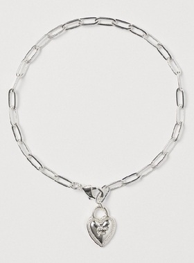 ins链条心形叠戴配饰手环