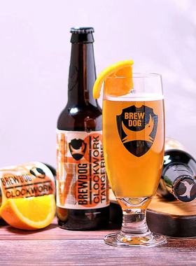 英国BREWDOG酿酒狗啤酒杯朋克IPA专用高脚精酿啤酒杯定制logo