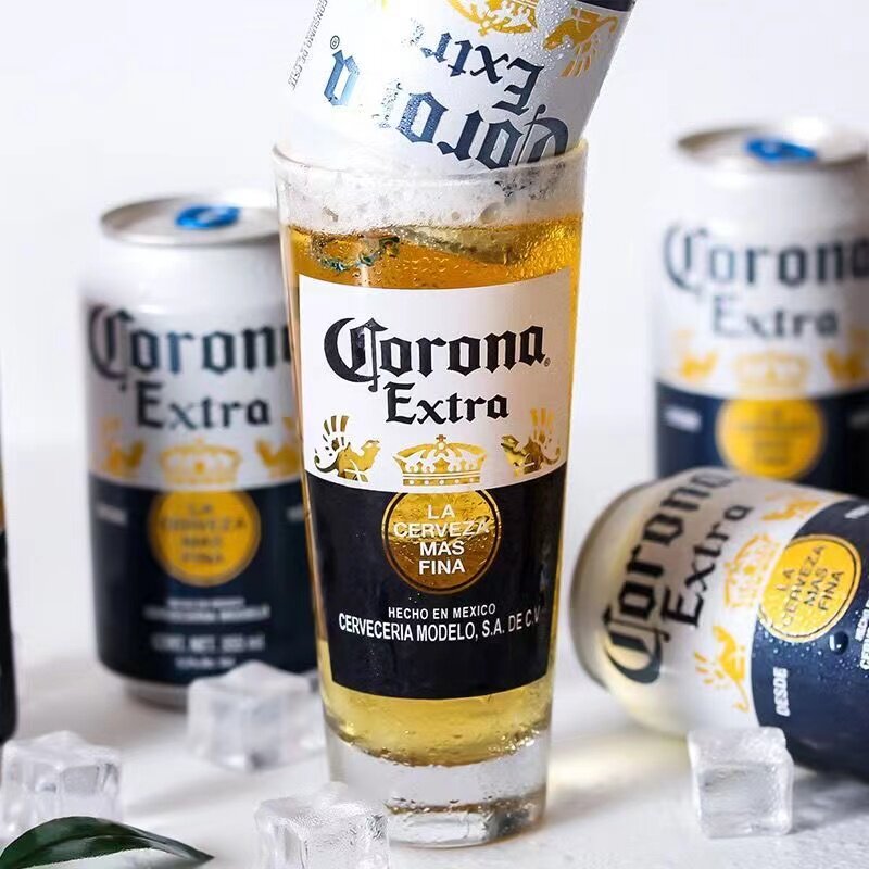 科罗娜啤酒杯墨西哥进口CORONA专杯加厚玻璃饮料杯ins风果汁杯潮