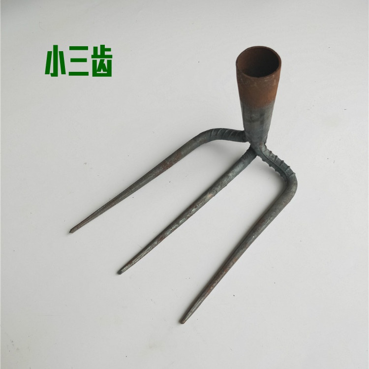 耙子农用家用铁耙子搂草松土种菜园林工具钉耙农具四齿三齿钢耙i.