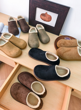 小耳出品【双十一放漏！男女款勃肯鞋/羊羔绒内里】反绒面橡胶底