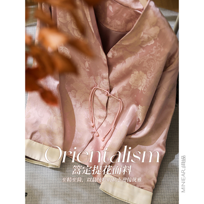 新中式国风短款提花流苏扣上衣