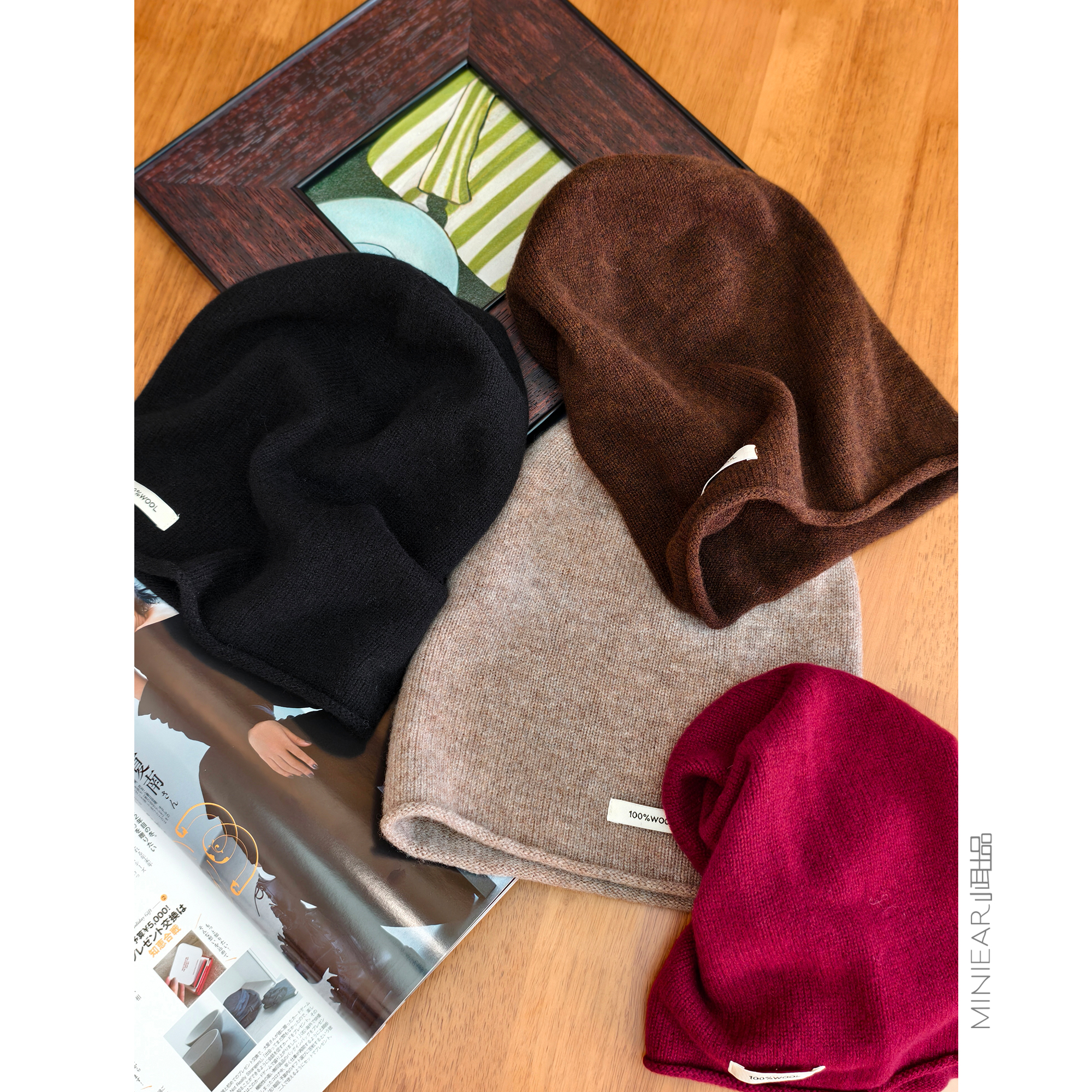 保暖防寒显脸小百搭针织堆堆冷帽